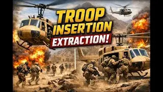 DCS - Lets get these troops inserted to blow Sh!T up! Flying in VR 2024