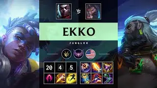 Ekko Jungle vs Udyr: Triple Kill, Legendary - NA Master Patch 14.19
