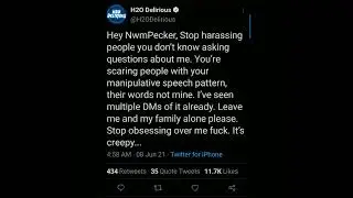 Delirious says Ohmwrecker is still bothering him and his family