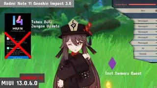 Redmi Note 11 Genshin Impact 3.8 MIUI 13.0.6 (Setprop + Downresolusi 720p)