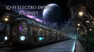 Futuristic Steampunk Space Train – Lo-Fi Grooves & Chill Electro Swing Beats | AI Story