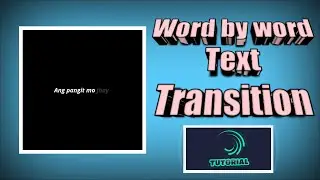 Alight Motion Word by word Text Transition / Fade in/out Tutorial  || (JHAYFONTILLAS)