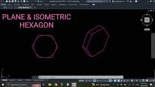 How to: Draw an Isometric Hexagon/Polygon with Depth Using AutoCAD Commands