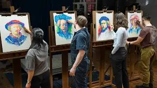 4 Pro Artists vs. The Most Challenge Art Competition