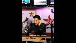 Adam Lambert at Virgin Radio France - Snapchat 07.09.2015