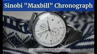 SINOBI Watch Chronograph Junghans/Bauhaus S9710G White [Affordable Watch Review]