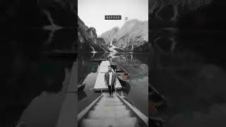 Before/After Photography Edit #1 - Lago Di Braies, Italy #shorts
