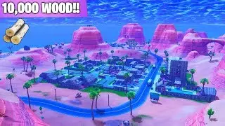 *10,000* WOOD vs Paradise Palms in Fortnite Battle Royale!