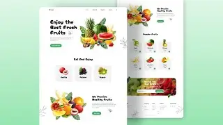 Responsive Website Using HTML CSS & JavaScript | Fruit Website