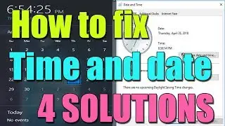 How to fix time and date on computer permanently in windows 10/8/7 I 4 SOLUTIONS 2023