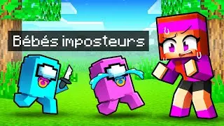 J'ai adopté des Bébés AMONG US sur Minecraft !
