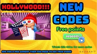 | HOLLYWOOD | CLUB ROBLOX - GET FREE TOKENS - ALL WORKING CODES - ROBLOX CODES
