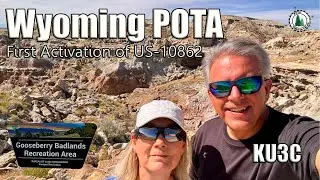Unveiling the Mysteries: Exploring Gooseberry Badlands, Wyoming on Ham Radio POTA Adventure KU3C
