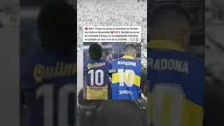 ROMÁN vistió la de MARADONA en SU DESPEDIDA 🥹🙏🇦🇷 | #football #footballshorts #futbol #soccer