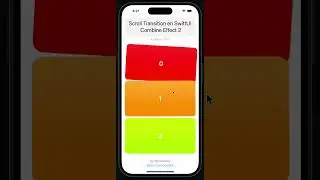 Scroll List Transitions en SwiftUI - Blur Opacity Scale Rotate Bouncy Effect