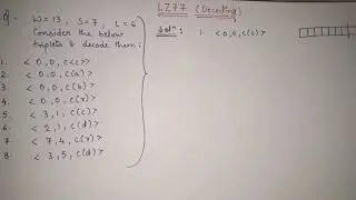 14. 13. lz77 encoding and decoding example | LZ1 DECODING : adaptive dictionary in data compression