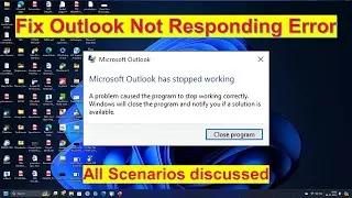 Fix Outlook Not Responding issue