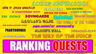 Ranking EVERY Main Quest in Skyrim!