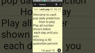 cash pop winning number prediction Jan 3 2023