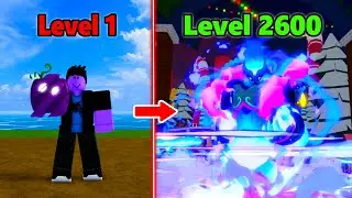 Level 1 to Max Level With GAS FRUIT in Blox Fruits! Noob to Pro