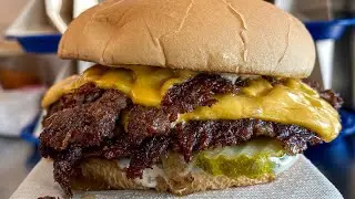 Smash Burger using Schweid and Sons Ground Beef