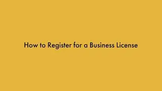 How to Register for a Business License