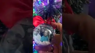 minha árvore de natal personalizada com fotos da família ❣️.