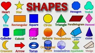 Shapes | Shape Names | Names of Shapes in English | Geometric Shapes | Shapes Vocabulary