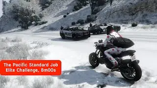 GTA Online - The Pacific Standard Job Elite Challenge, 8m00s, Snow