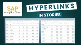 SAP Analytics Cloud Stories : Hyperlink