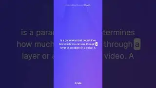 WHAT'S OPACITY 🤔 | VIDEO EDITING