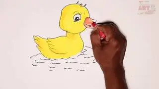 How to Draw Cute Duck  Colours for Kids || By Weekend Art || #Episode7