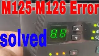 How to fix HP LaserJet Pro MFP M125-M126 series error 88 can't print scan copy control panel replace