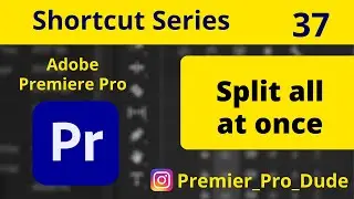 How to split all the clip at once in Adobe Premiere Pro 2020 | Premier Pro Dude