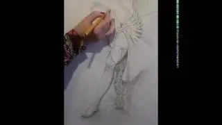 Как нарисовать карандашом Амазонку отдыхающую после охоты