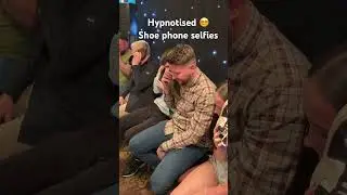 Hypnotised shoe phone selfies #hypnotising #comedyhypnotist #hypnosis