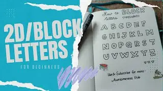 Tutorial Menulis Huruf Block 2D
