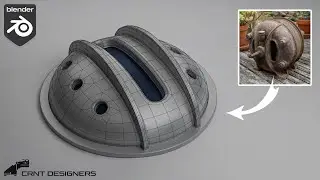 NH17 _ Cylindrical hard surface design _ blender modeling