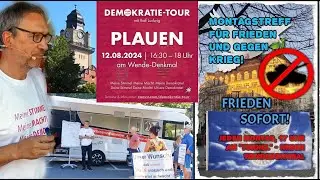 Ralf Ludwig auf Demokratie-Tour in Plauen 12.8.2024