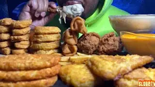 McDonald’s KFC Mukbang | MESSY BIG BITES