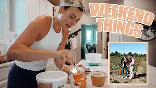 WEEKEND VLOG! | Pumpkin Patch, Recipes, Toy Rotation, etc.