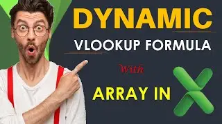 Dynamic Vlookup Formula With Array In Excel In Hindi | Vlookup with array in excel in hindi