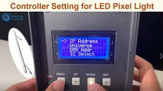 Controller setting for led pixel bar 360 degree led tube 3D meteor led tube rotation led tube