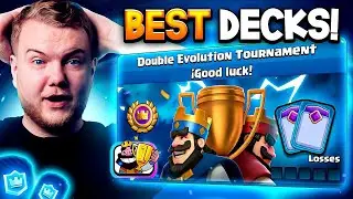 BEST DOUBLE EVOLUTION TOURNAMENT DECKS IN CLASH ROYALE!