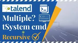 Run Multiple Commands In tSystem Talend | How To Use tSystem Component In Talend