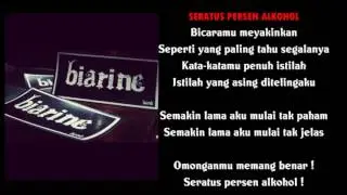 BIARINE - Seratus Persen Alkohol
