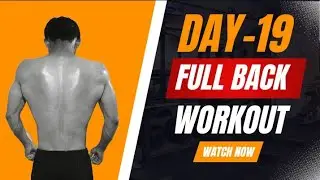 Day 19 | Ultimate Back Workout 🏋️" Home Routine hypertrophy