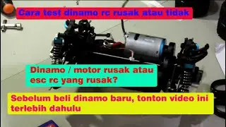 cara periksa dinamo motor rc wltoys rusak atau tidak | test dinamo brush