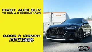 B9 Audi SQ5 Runs 9-Second 1/4-mile Pass! - Powered by 034Motorsport Dynamic+ Tuning | 9.995 @ 135mph