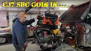 Jeep CJ7 Putting in the 305 and TH700R4